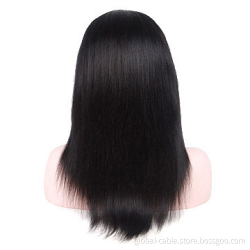 Natural Brazilian Silk Straight Lace Front Full Lace Wig, No Tangle and Shedding, 12-26"New